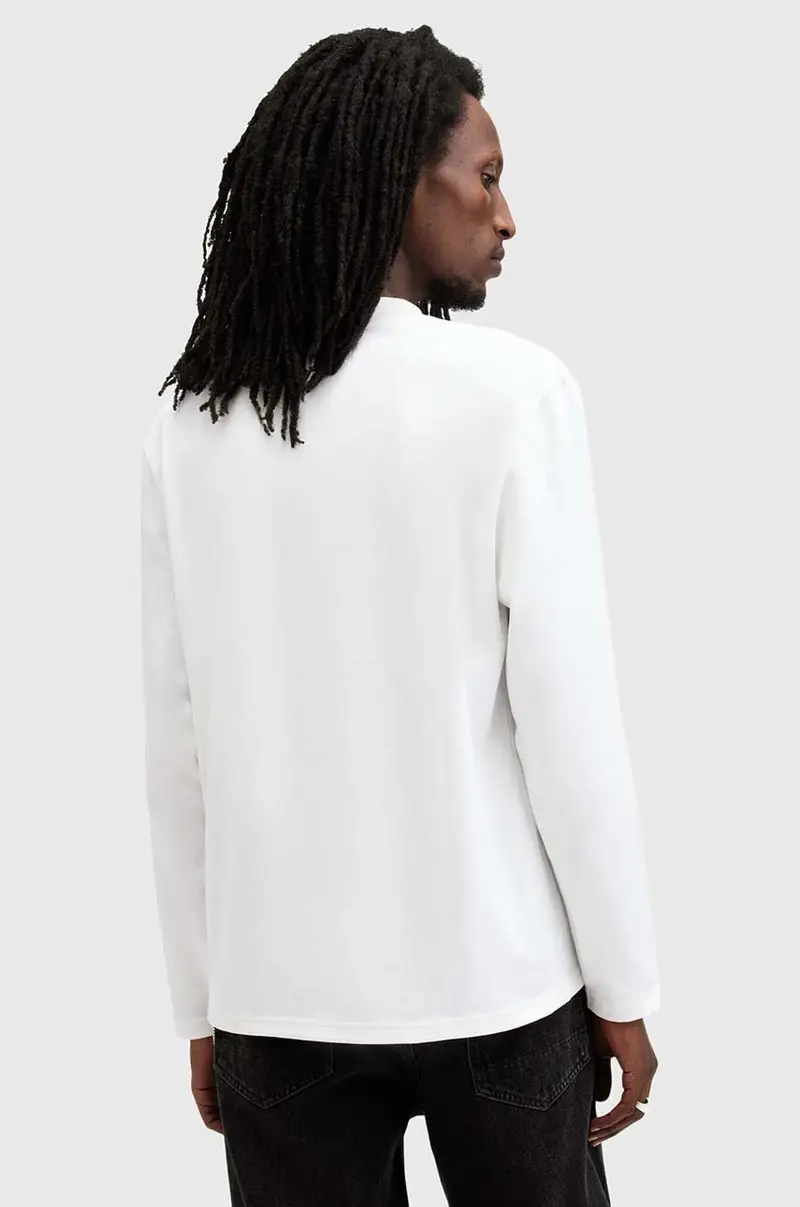 felpa in cotone NERO uomo colore bianco M038JB miniatura 4