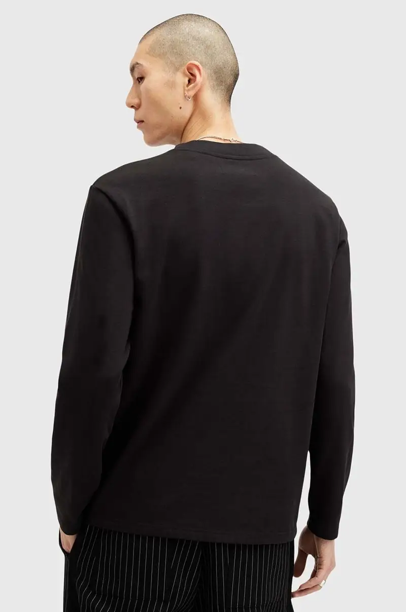 felpa in cotone NERO uomo colore nero M038JB miniatura 5