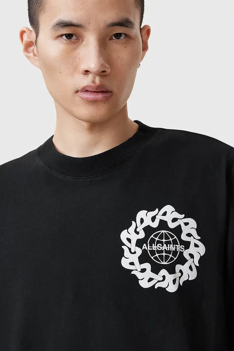 felpa in cotone ORBITAL uomo colore nero M021PC miniatura 3