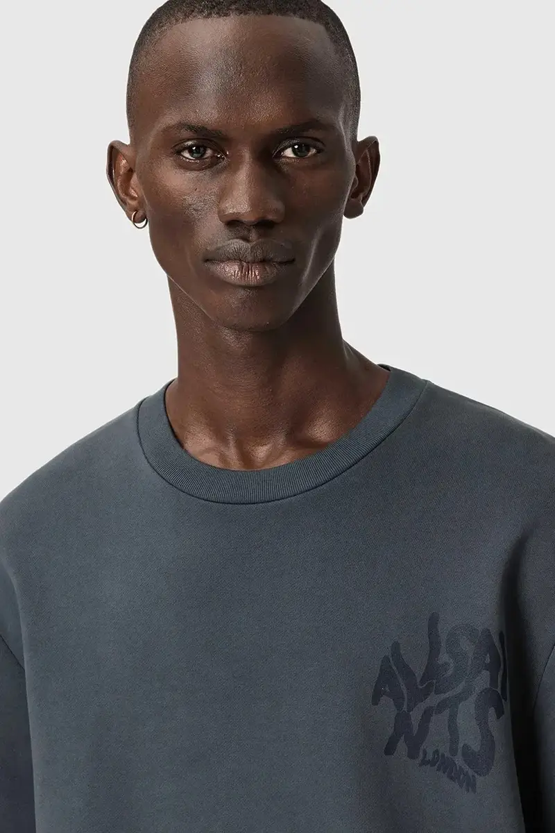 felpa in cotone ORLANDO Blu miniatura 5