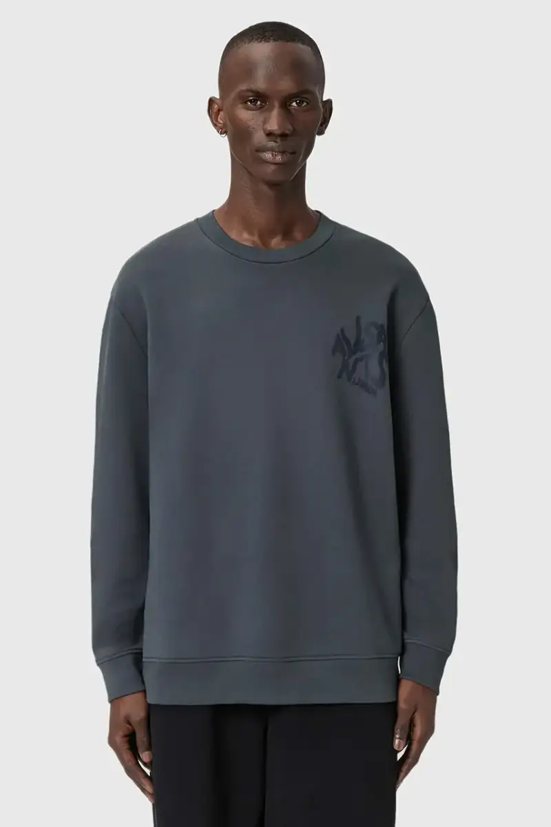 felpa in cotone ORLANDO Blu