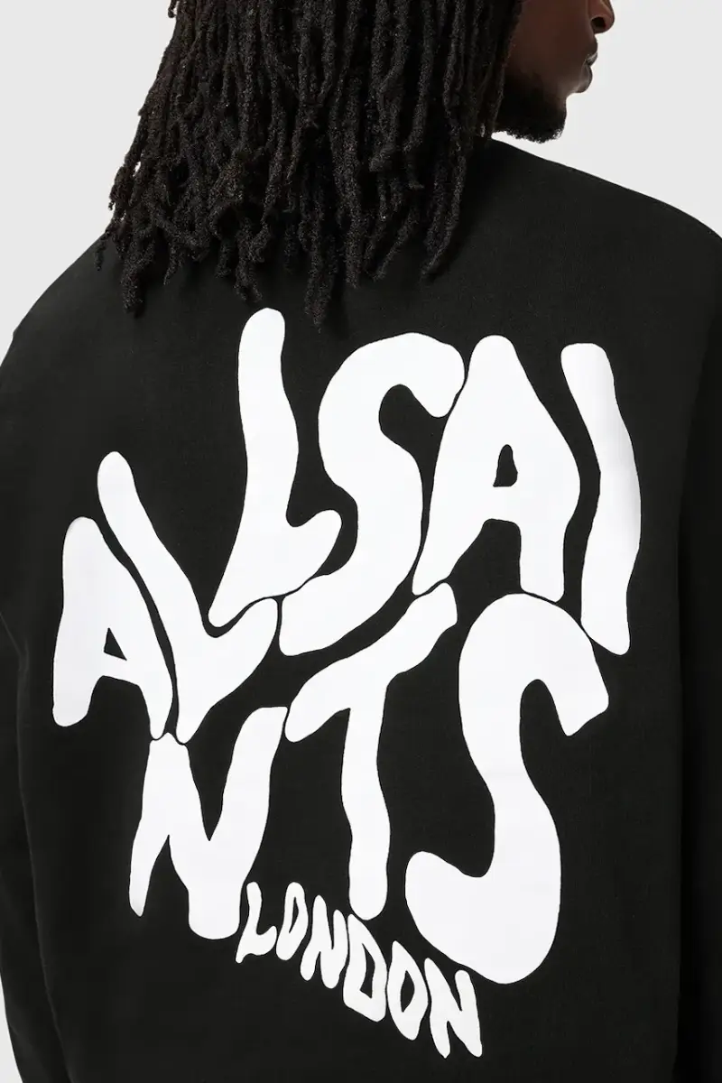 felpa in cotone ORLANDO uomo colore nero M056NB miniatura 2