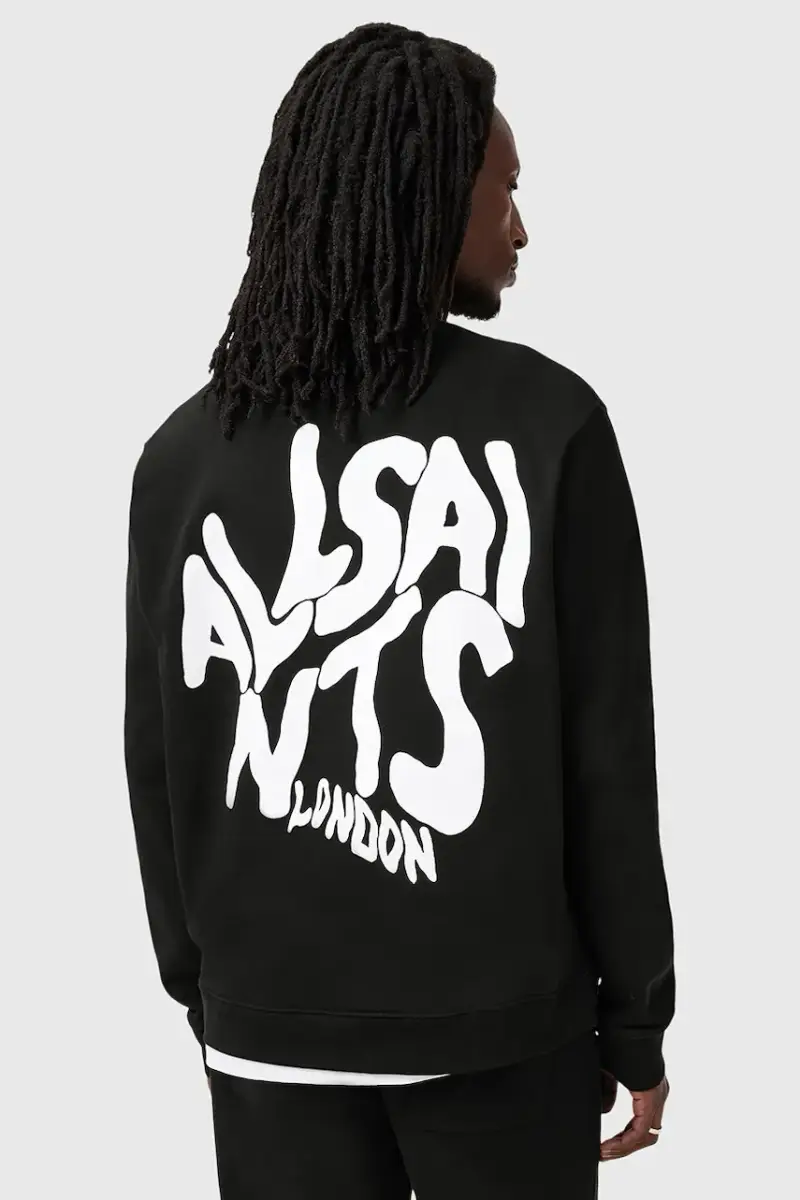 felpa in cotone ORLANDO uomo colore nero M056NB