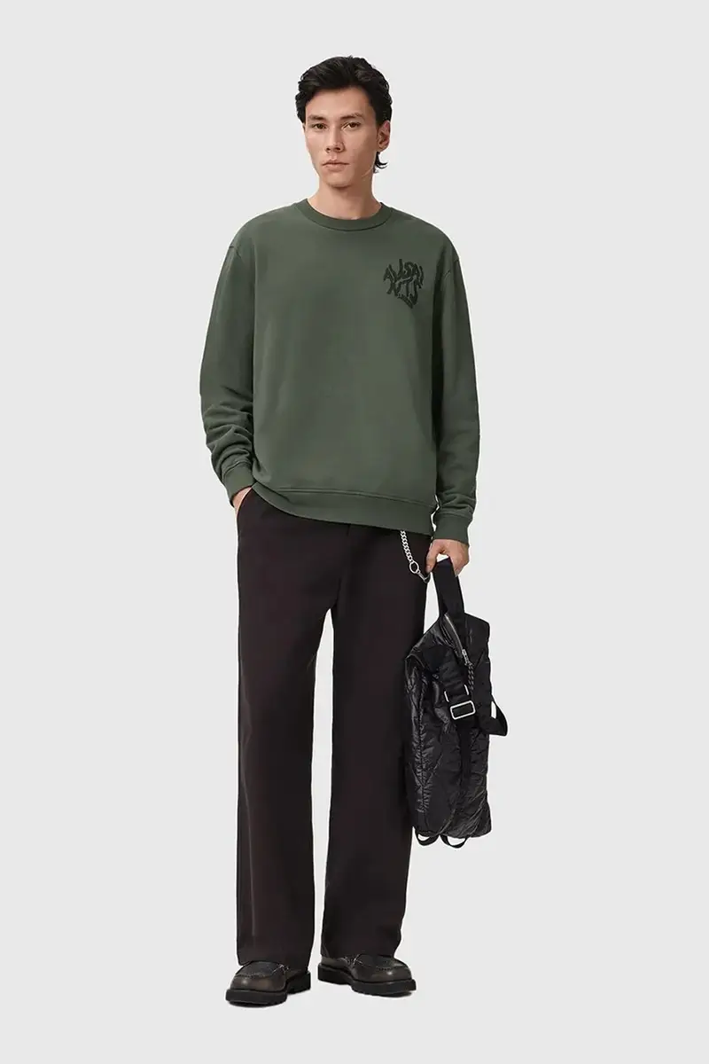 felpa in cotone ORLANDO Verde miniatura 4