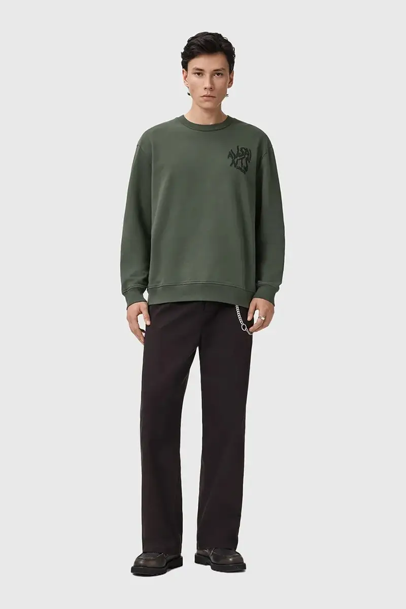 felpa in cotone ORLANDO Verde miniatura 5