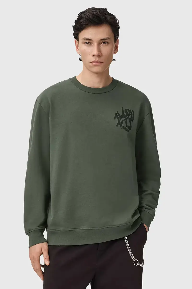 felpa in cotone ORLANDO Verde