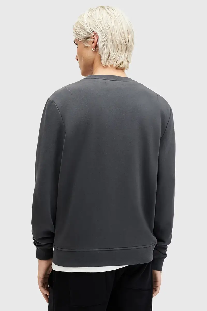 felpa in cotone RAVEN CREW uomo colore grigio M037NB miniatura 3