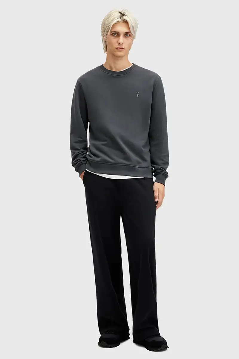 felpa in cotone RAVEN CREW uomo colore grigio M037NB miniatura 4