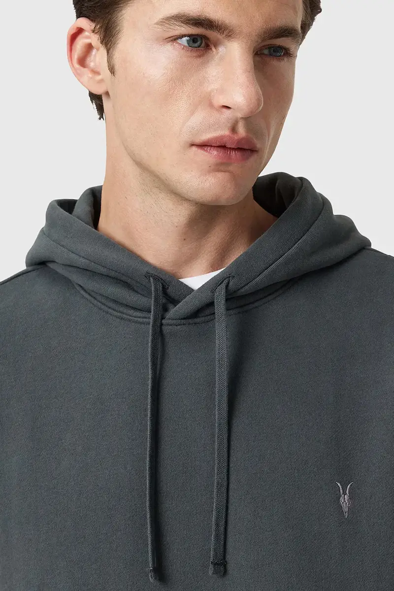 felpa in cotone RAVEN OTH HOODY uomo colore blu con cappuccio M003NZ Grigio miniatura 2