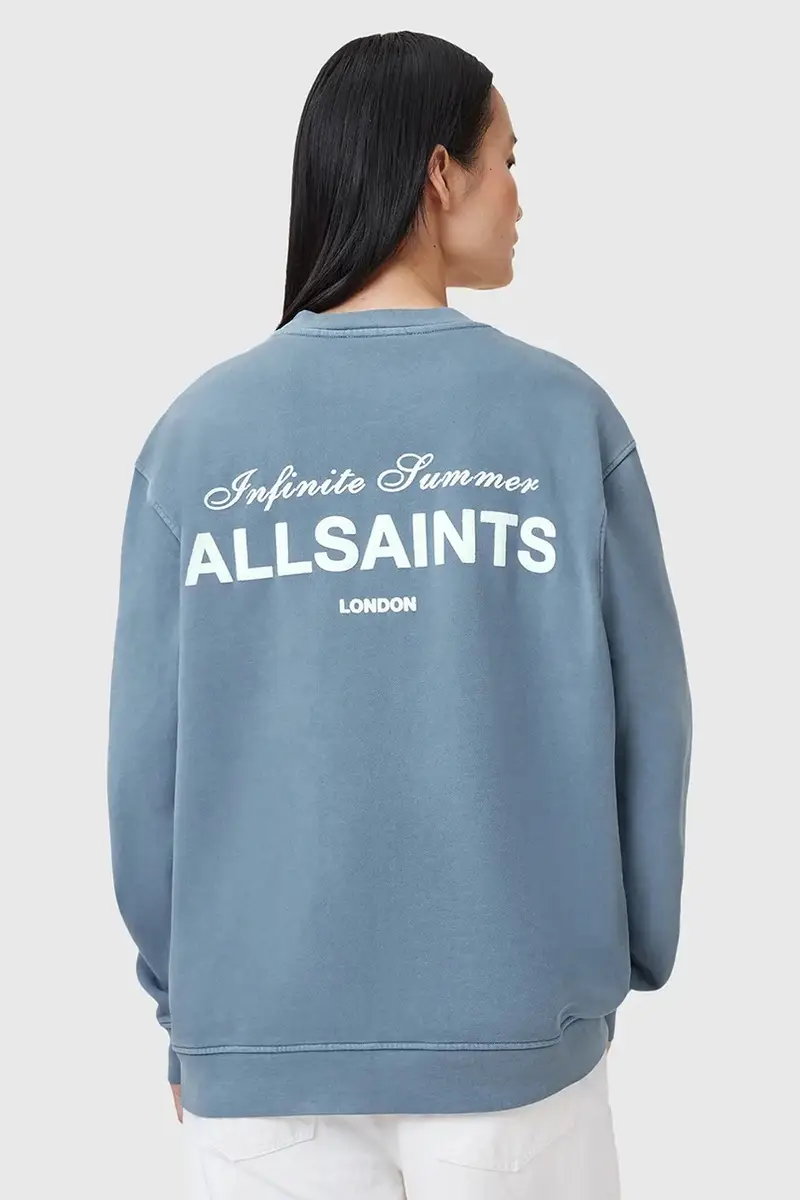 felpa in cotone SOLEIL donna colore blu W222JC miniatura 2