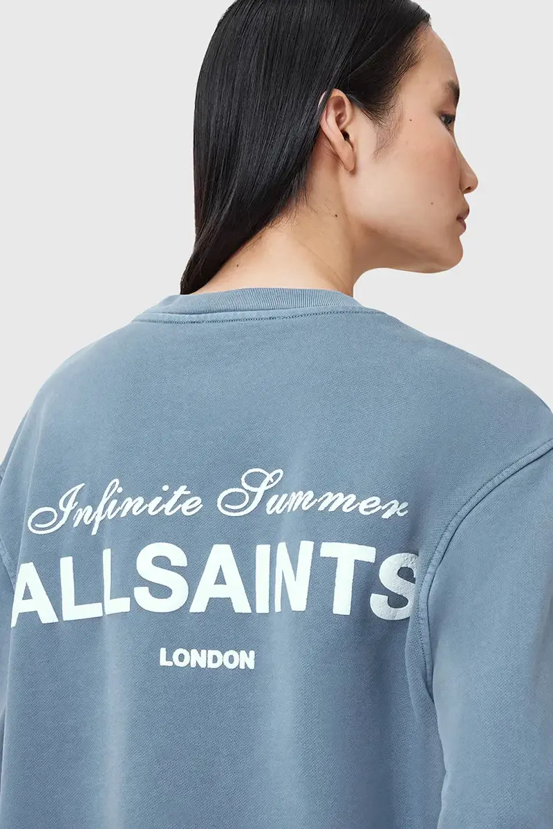 felpa in cotone SOLEIL donna colore blu W222JC miniatura 3