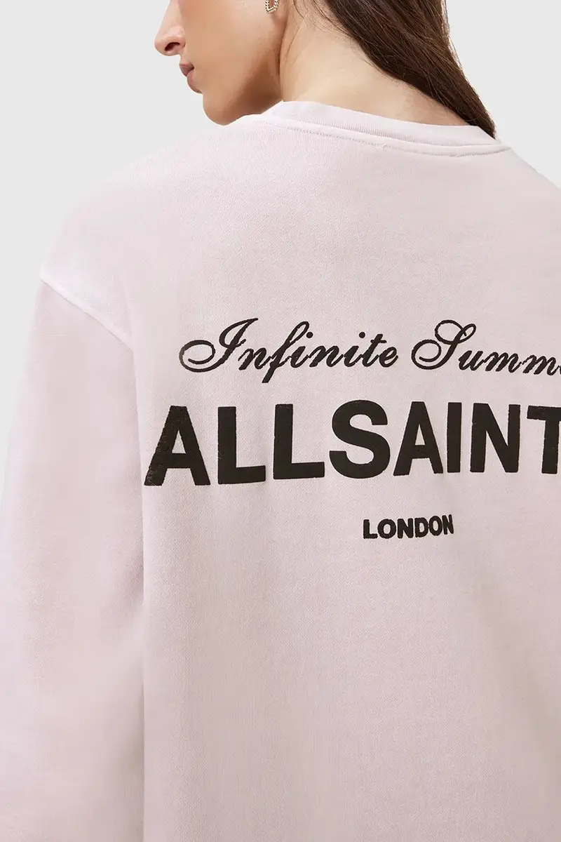 felpa in cotone SOLEIL donna colore grigio W222JC Rosa miniatura 3