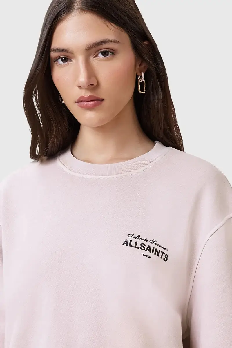 felpa in cotone SOLEIL donna colore grigio W222JC Rosa miniatura 4