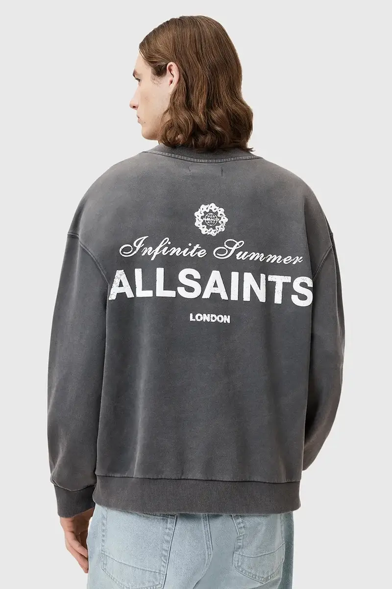 felpa in cotone SOLEIL uomo colore grigio M015NC miniatura 2