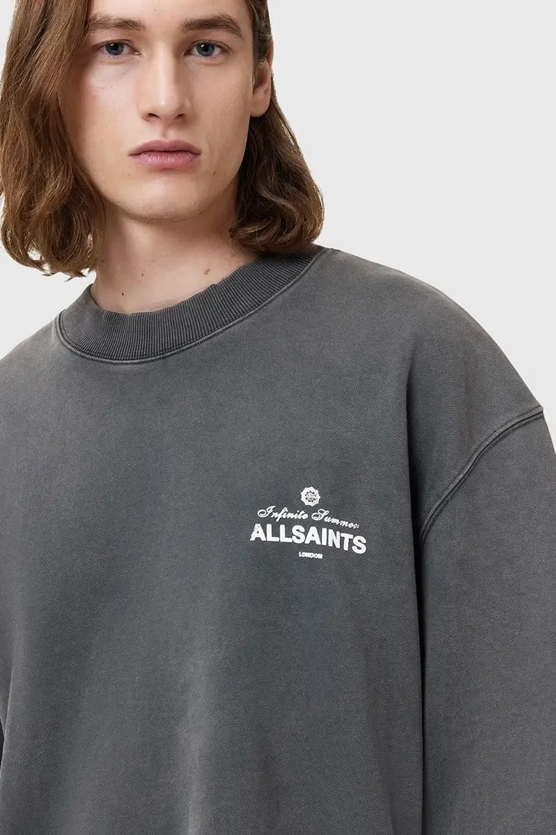 felpa in cotone SOLEIL uomo colore grigio M015NC miniatura 4