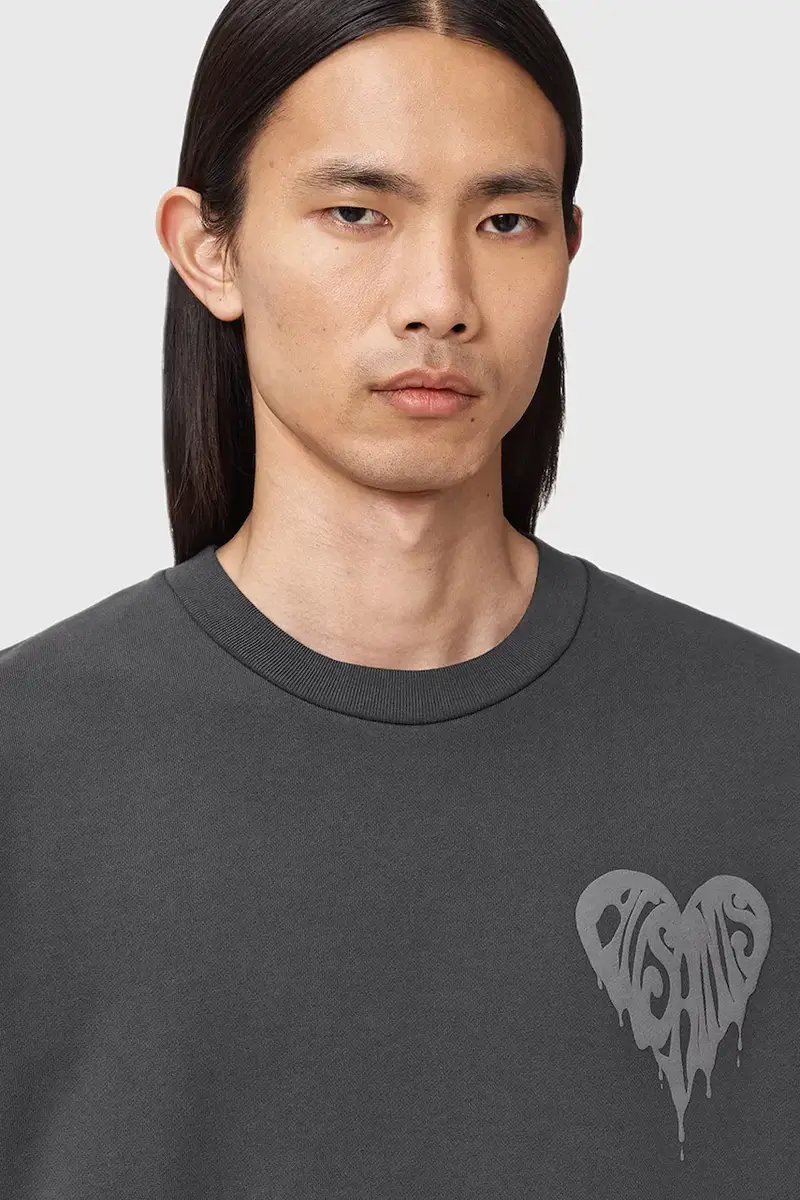 felpa in cotone TRIP uomo colore grigio M024ND miniatura 2