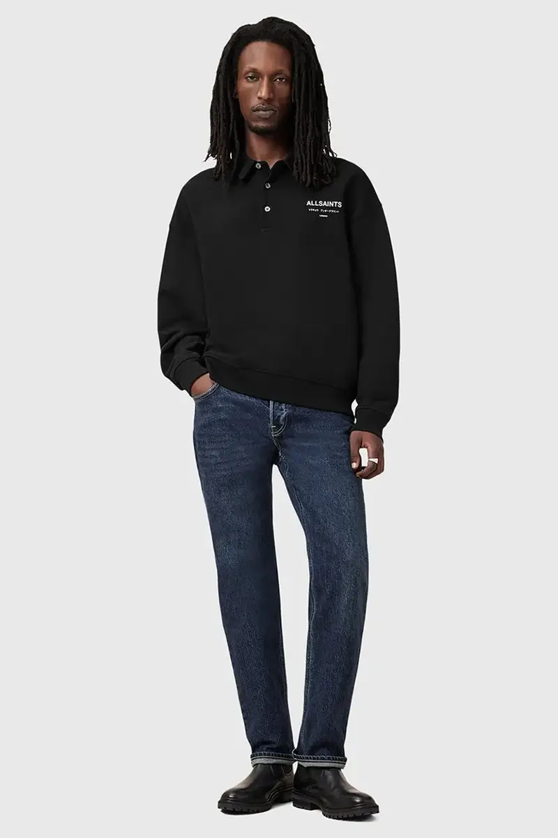 felpa in cotone UNDERGROUND uomo colore nero con cappuccio M046NB miniatura 5