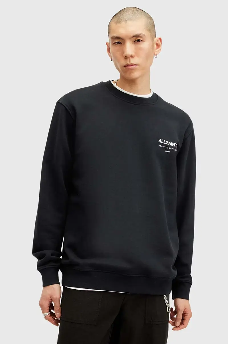 felpa in cotone UNDERGROUND uomo colore nero M033NB