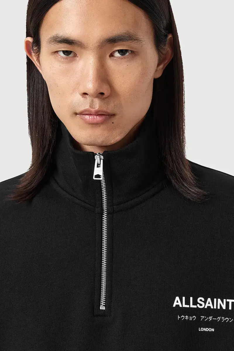 felpa in cotone UNDERGROUND uomo colore nero M042NB miniatura 2