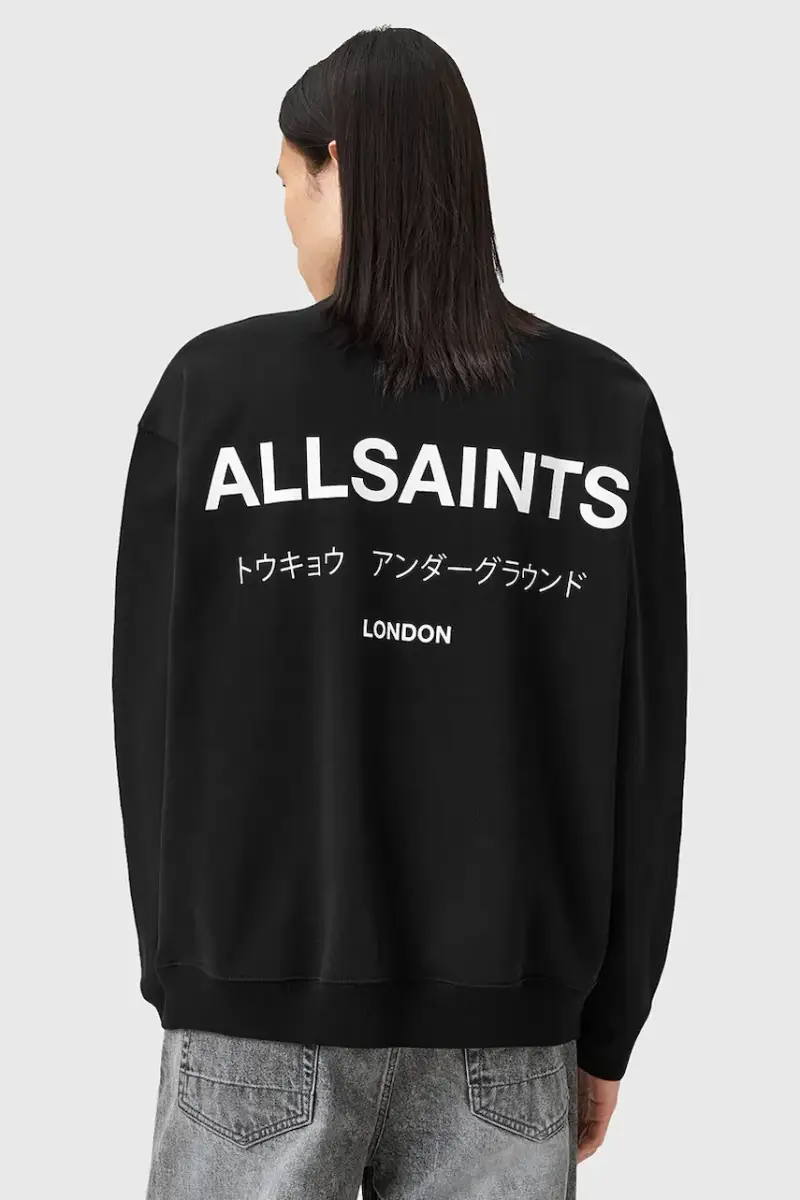 felpa in cotone UNDERGROUND uomo colore nero M042NB miniatura 4