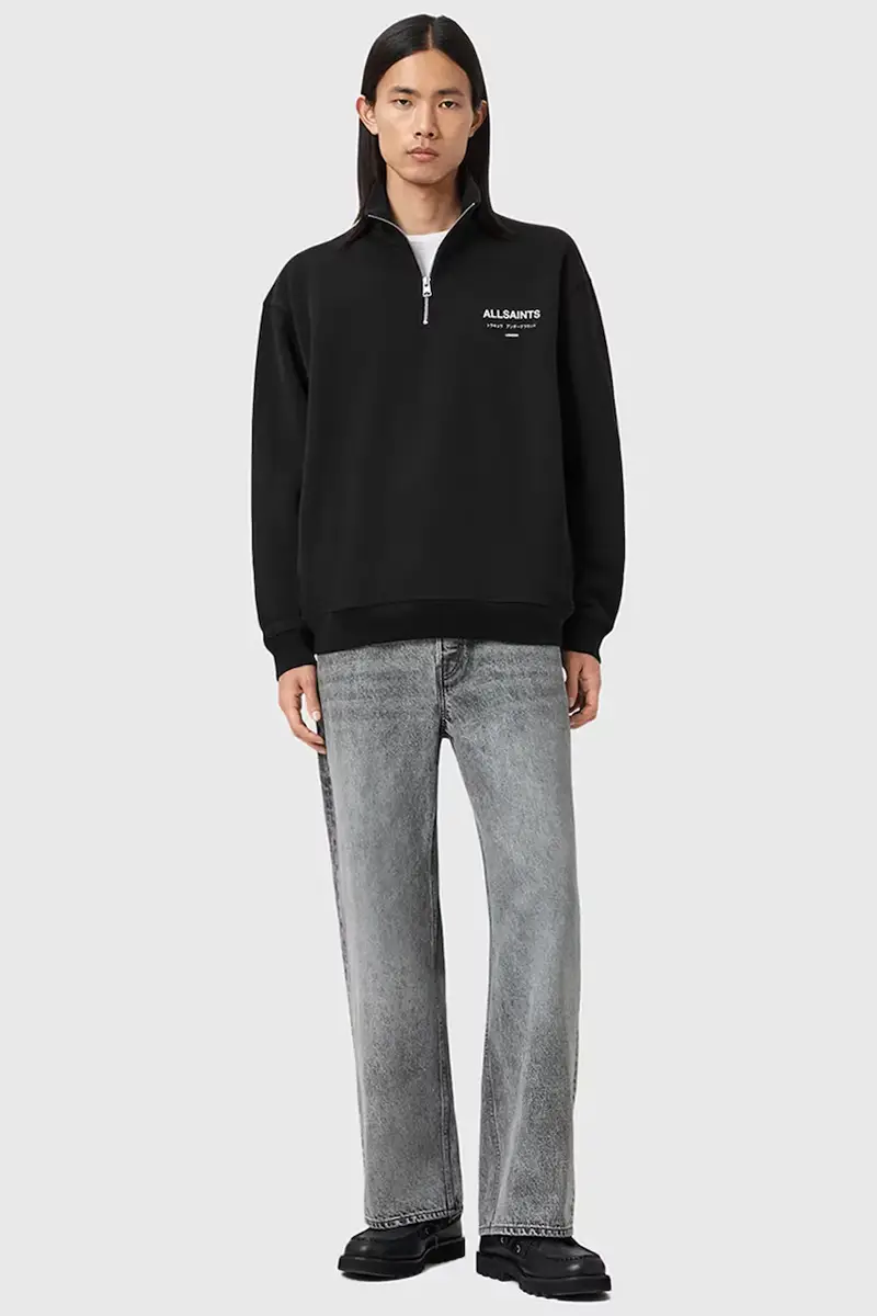 felpa in cotone UNDERGROUND uomo colore nero M042NB miniatura 5