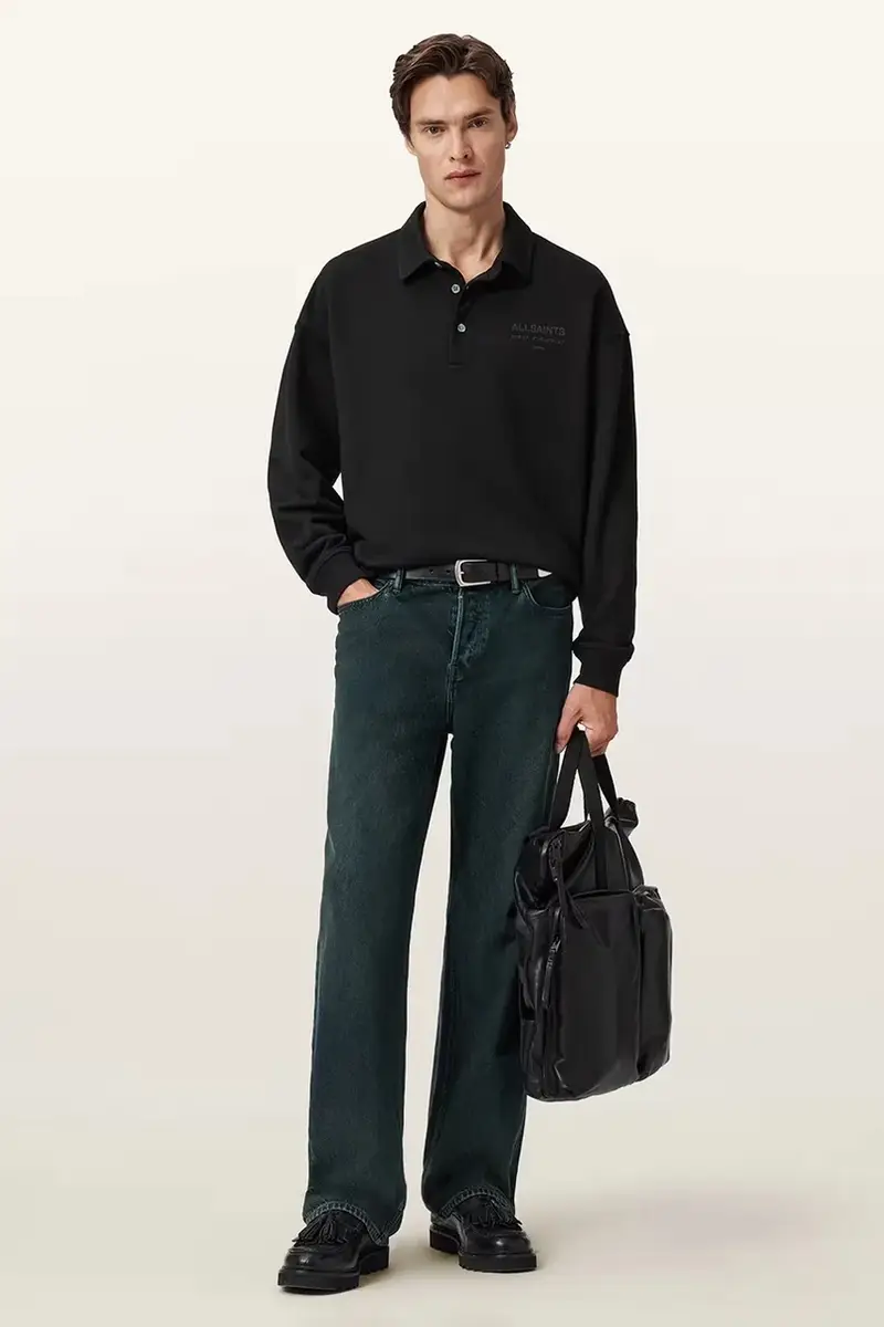 felpa in cotone XANDER uomo colore nero M020NC miniatura 5