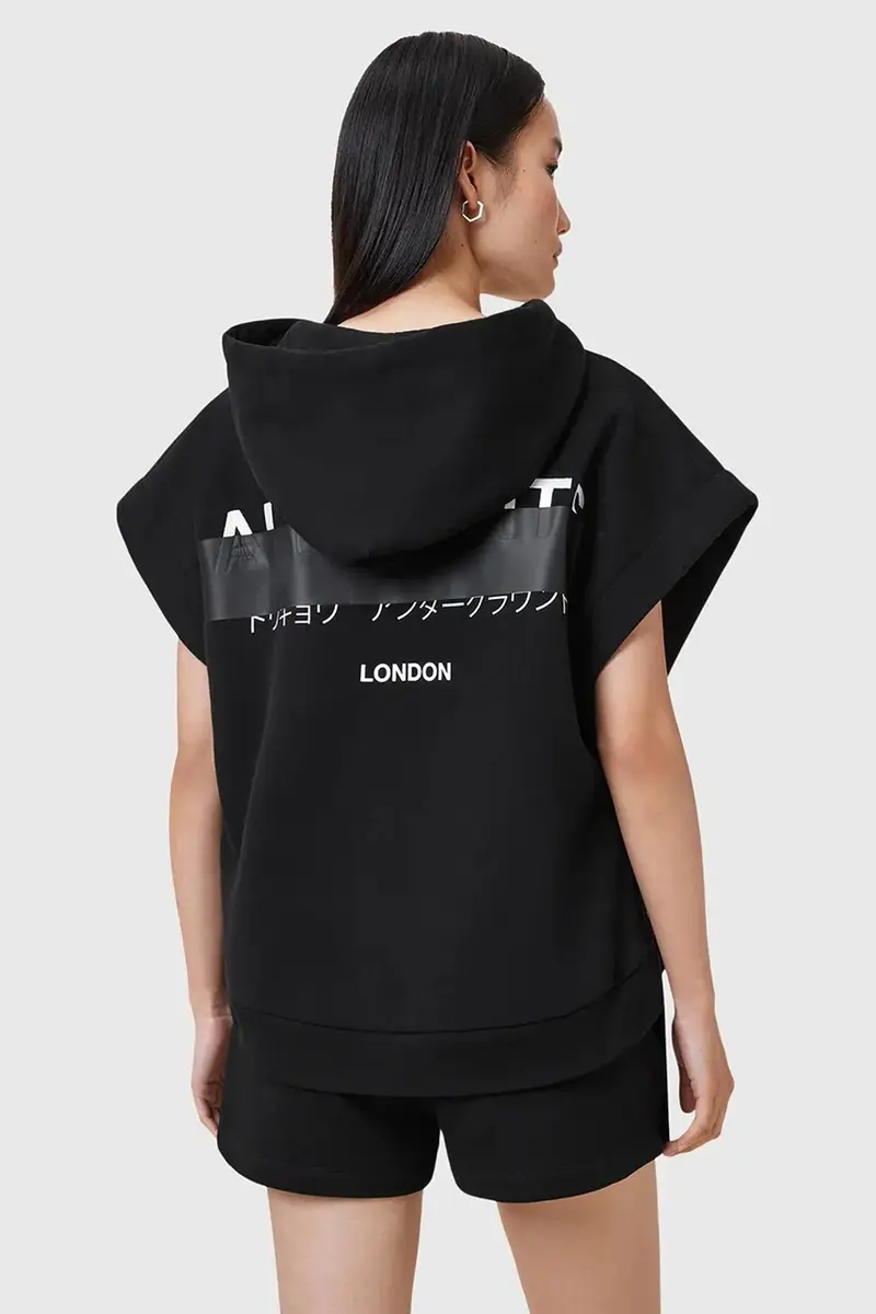 felpa SORRI donna colore nero con cappuccio W093JC miniatura 2