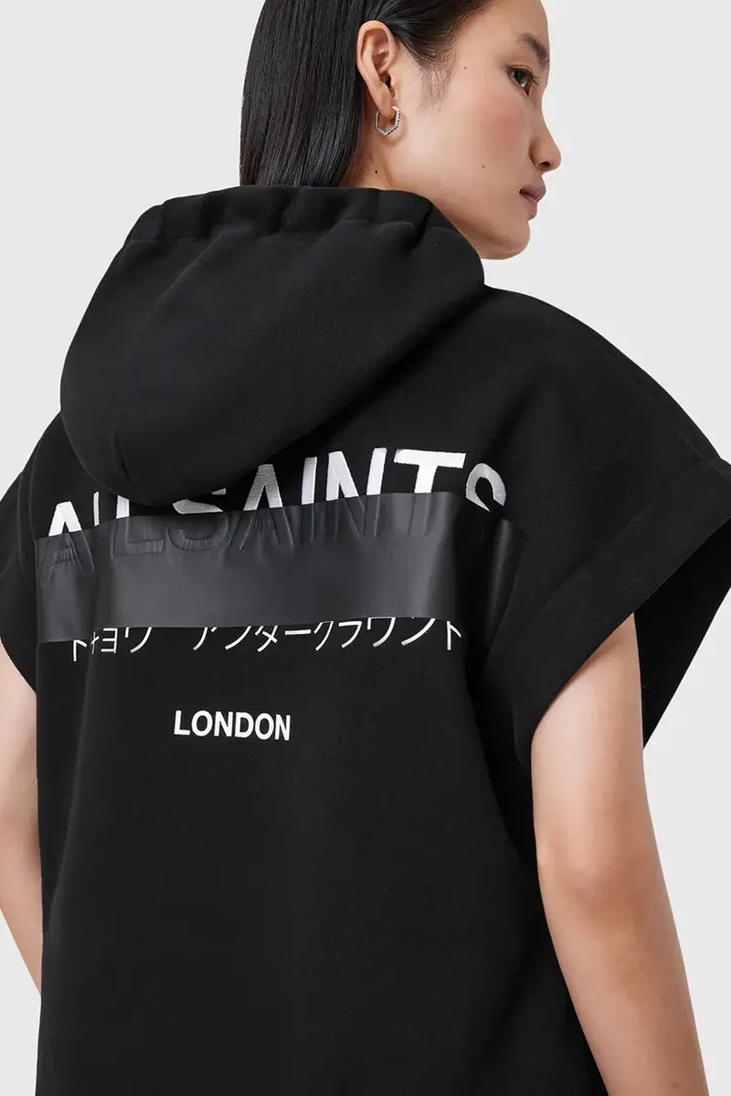 felpa SORRI donna colore nero con cappuccio W093JC miniatura 3