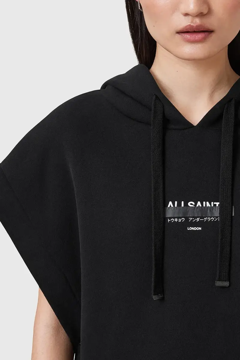 felpa SORRI donna colore nero con cappuccio W093JC miniatura 4