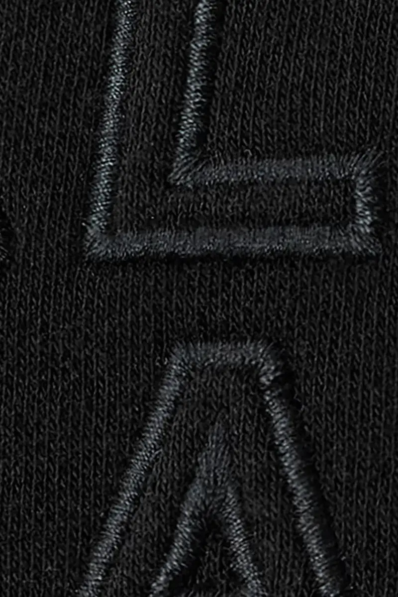 felpa STACKS donna colore nero con cappuccio con applicazione W131JC miniatura 3