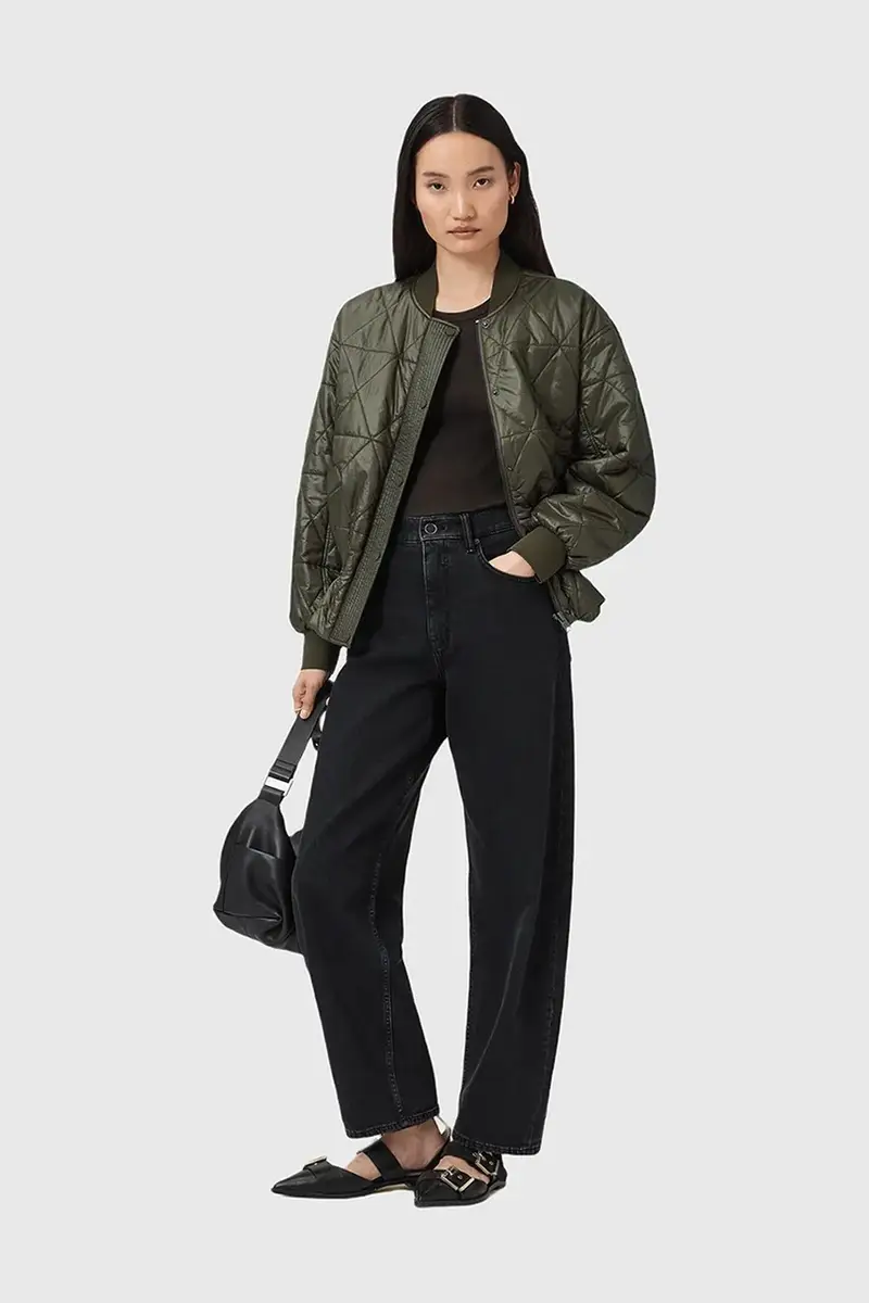 giacca bomber ALII colore verde W051OD miniatura 5