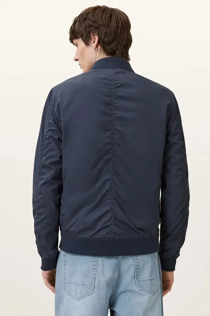 giacca bomber colore blu navy M077OB miniatura 5