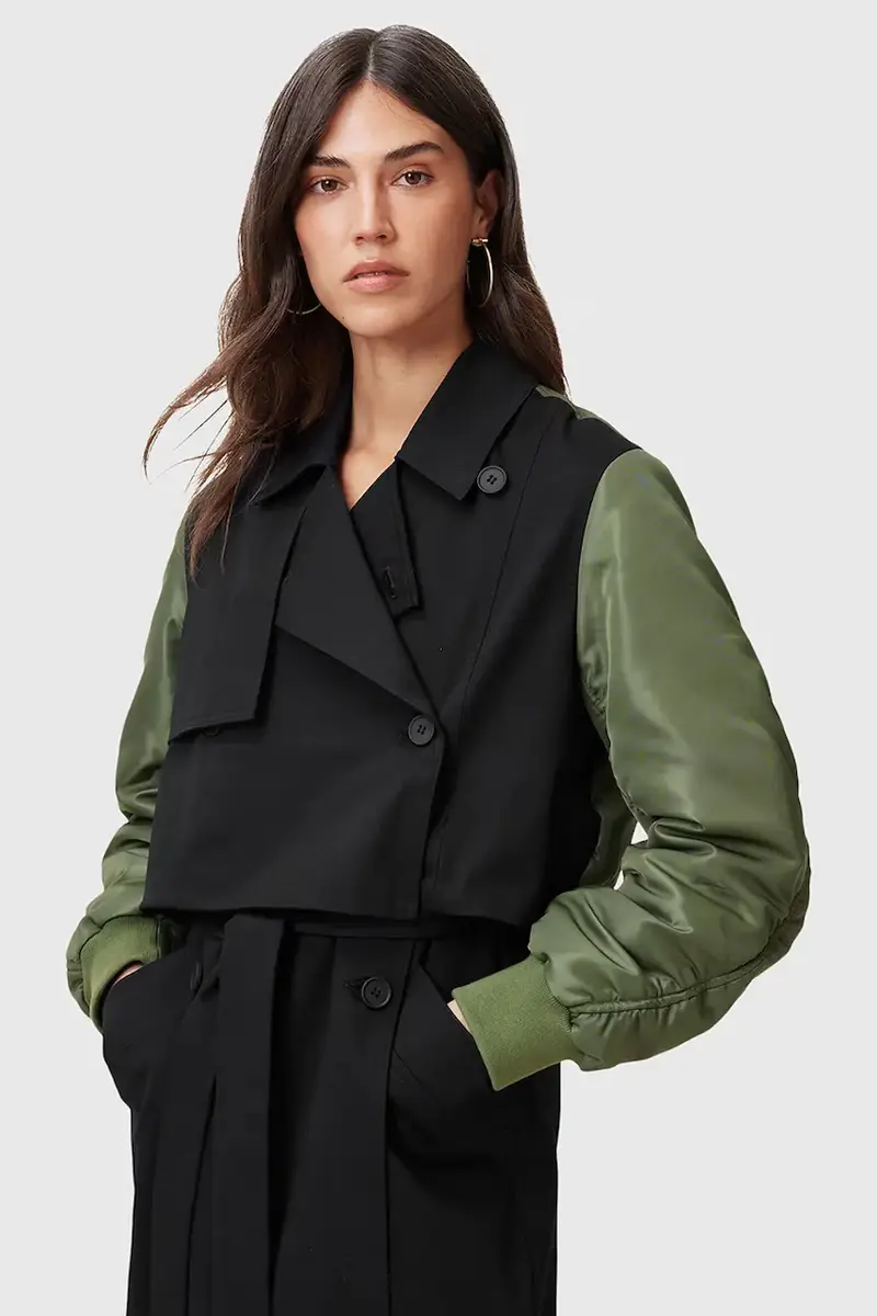 giacca bomber PENNI colore nero W021OC miniatura 2