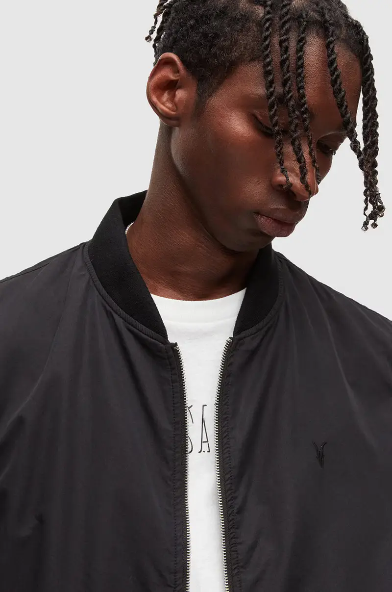 giacca bomber uomo Nero miniatura 2