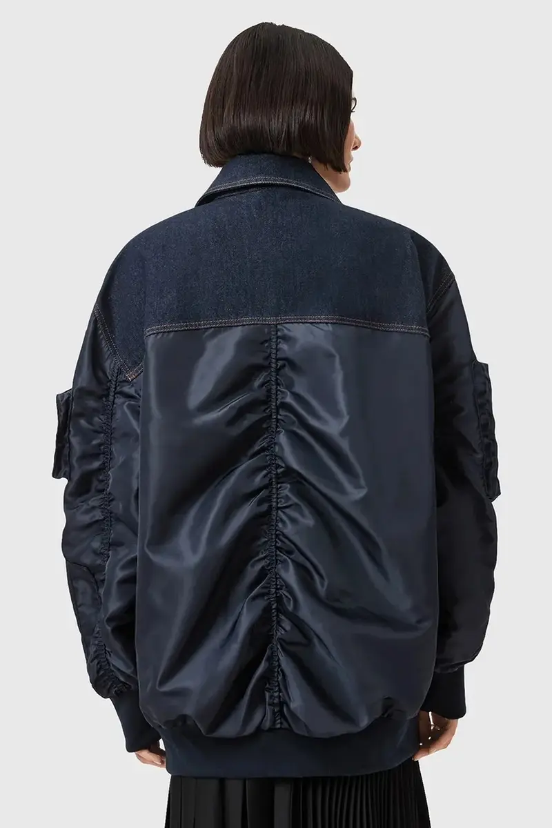 giacca bomber VERITY colore blu navy W024OD miniatura 4