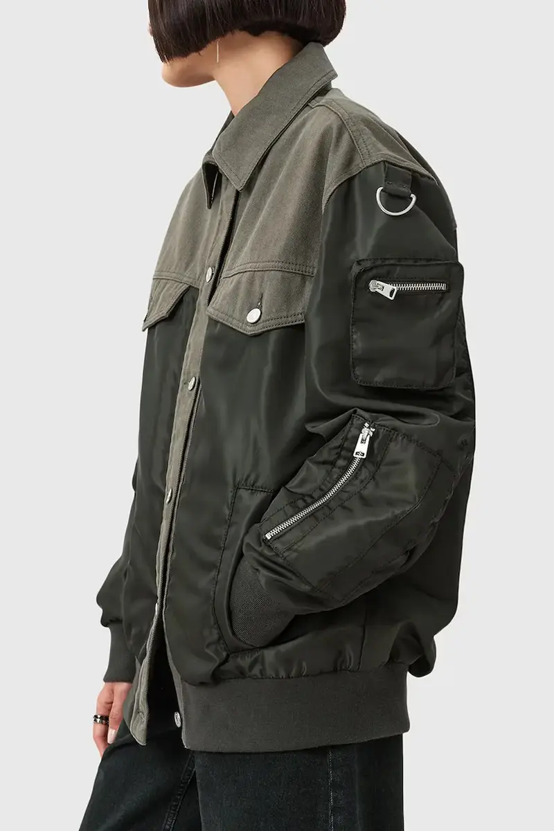 giacca bomber VERITY colore verde W024OD miniatura 2