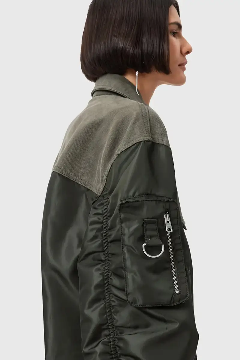 giacca bomber VERITY colore verde W024OD miniatura 3