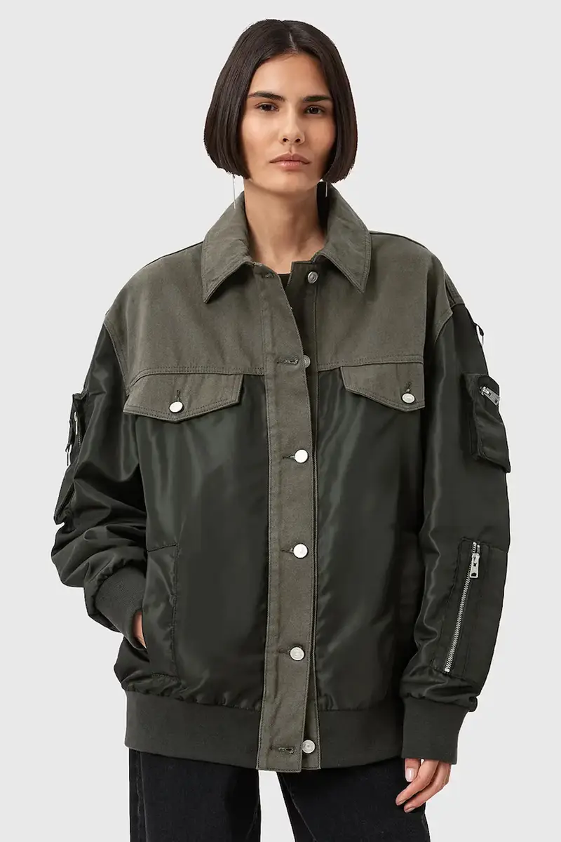 giacca bomber VERITY colore verde W024OD