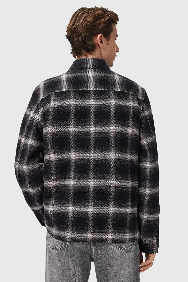 giacca camicia BAYO colore nero M026OD miniatura 4