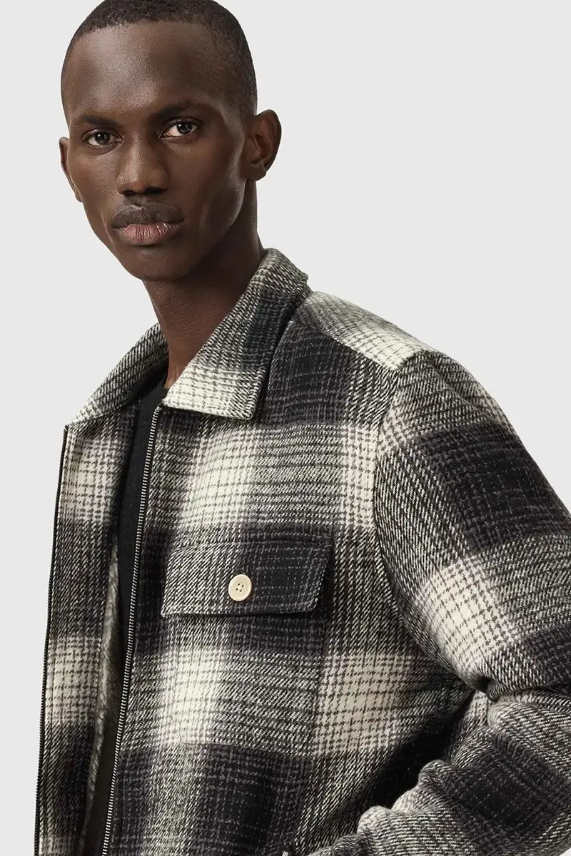 giacca-camicia di cotone Grigio miniatura 4