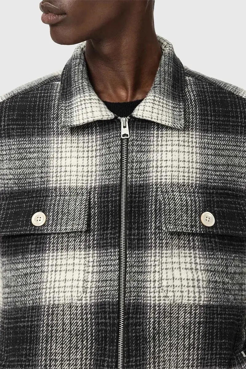 giacca-camicia di cotone Grigio miniatura 5