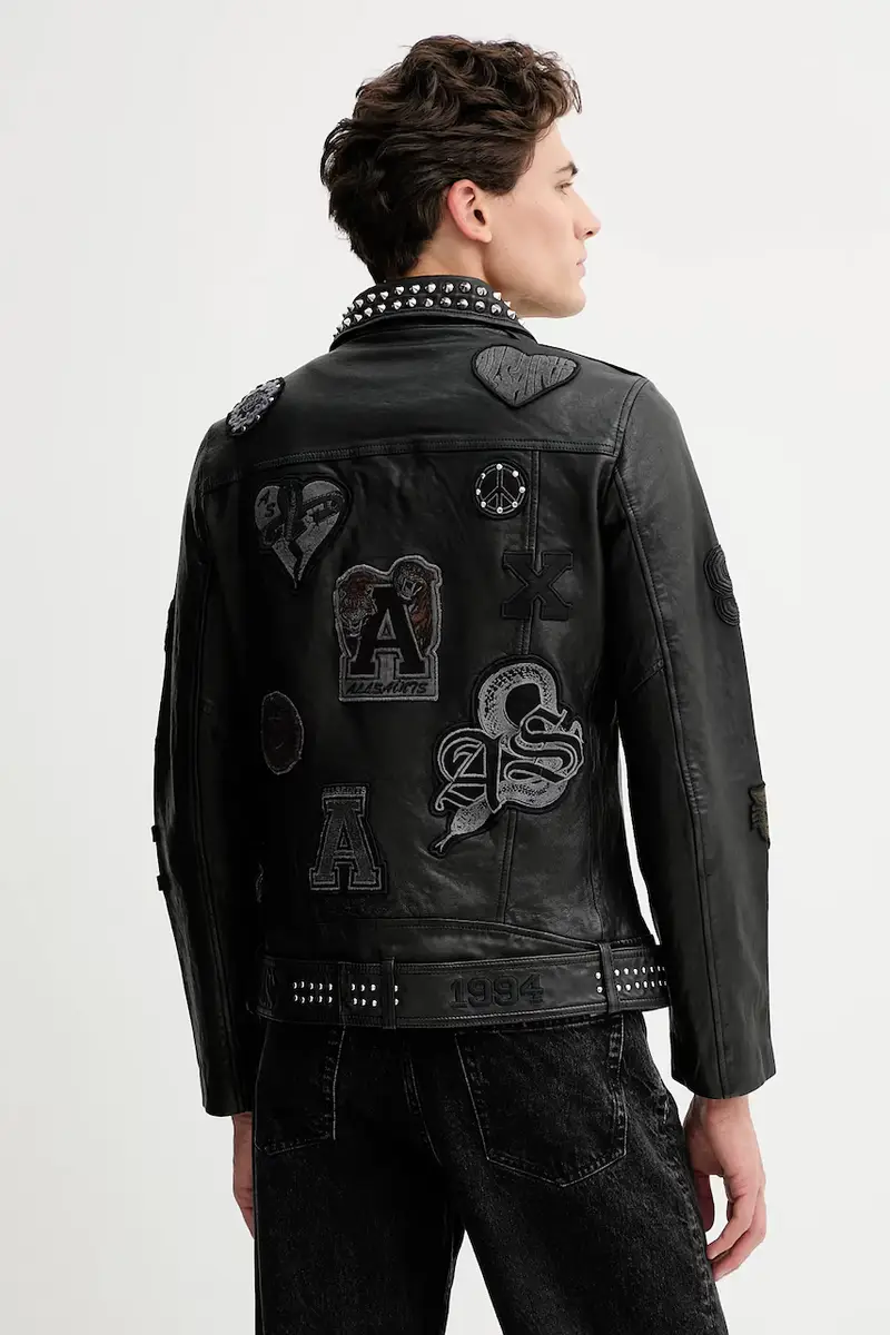 giacca da motociclista COLE Nero miniatura 3