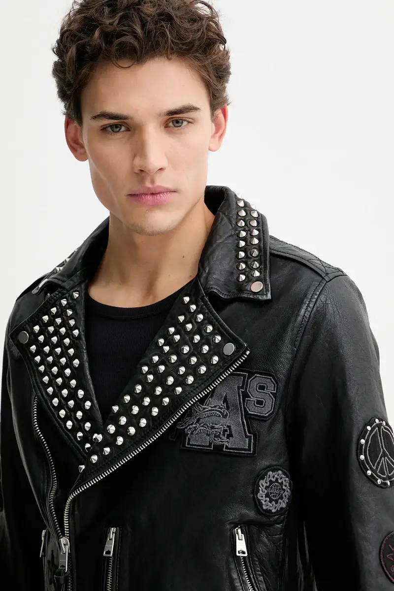 giacca da motociclista COLE Nero miniatura 4