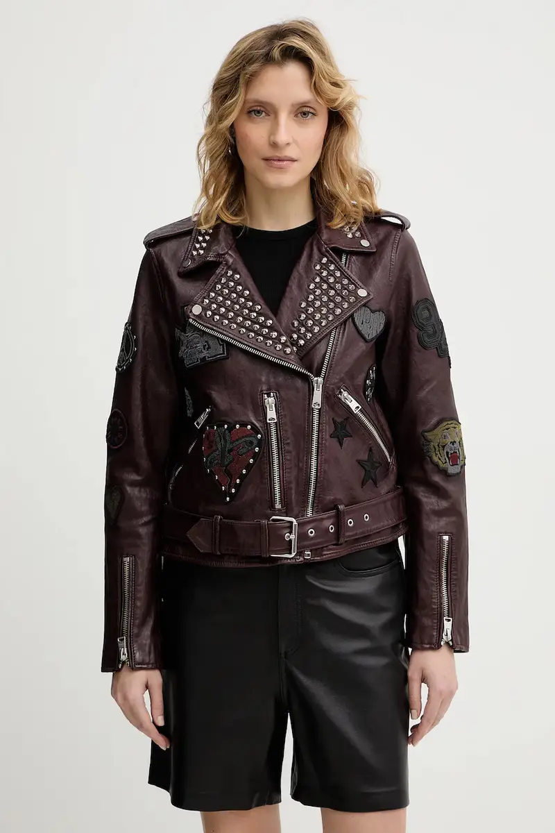 giacca da motociclista COLLEGE Granata