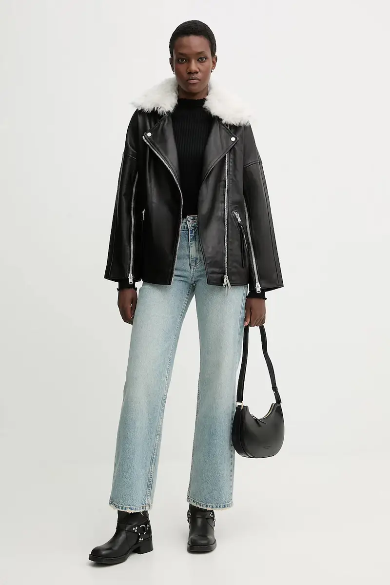 giacca da motociclista VENDRA Nero miniatura 2