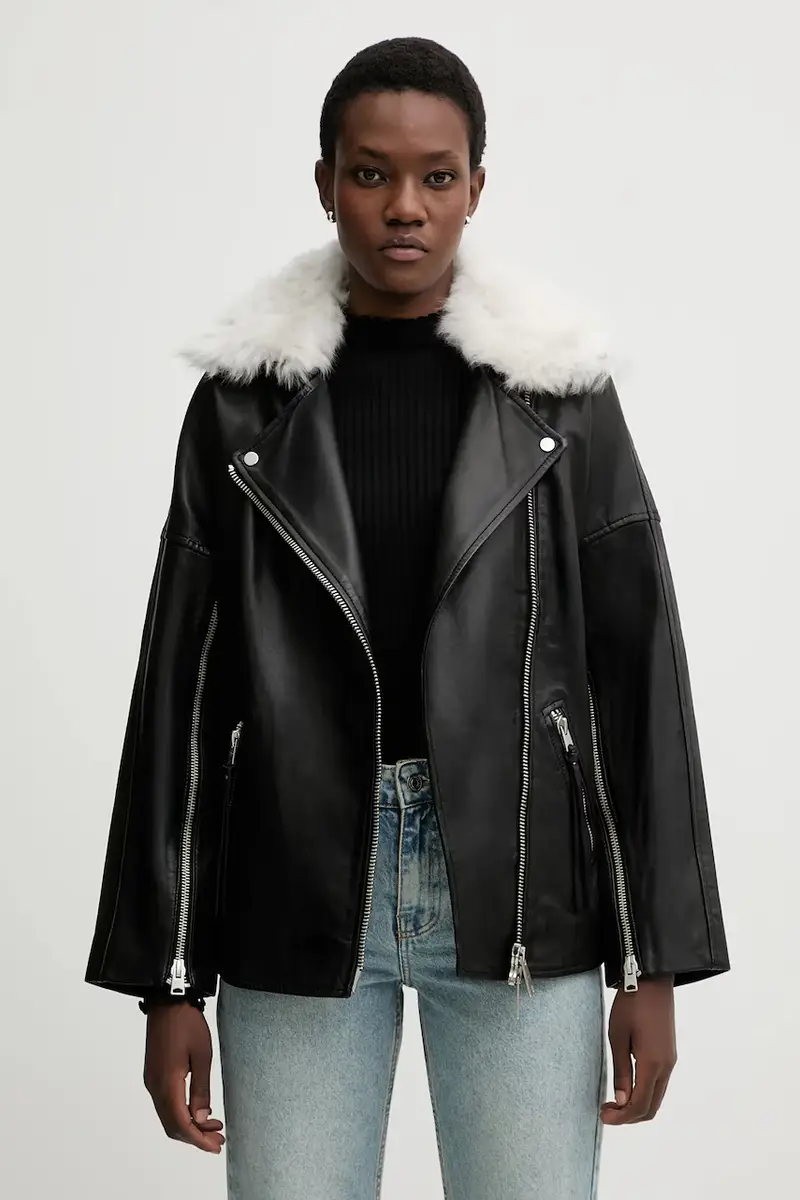 giacca da motociclista VENDRA Nero