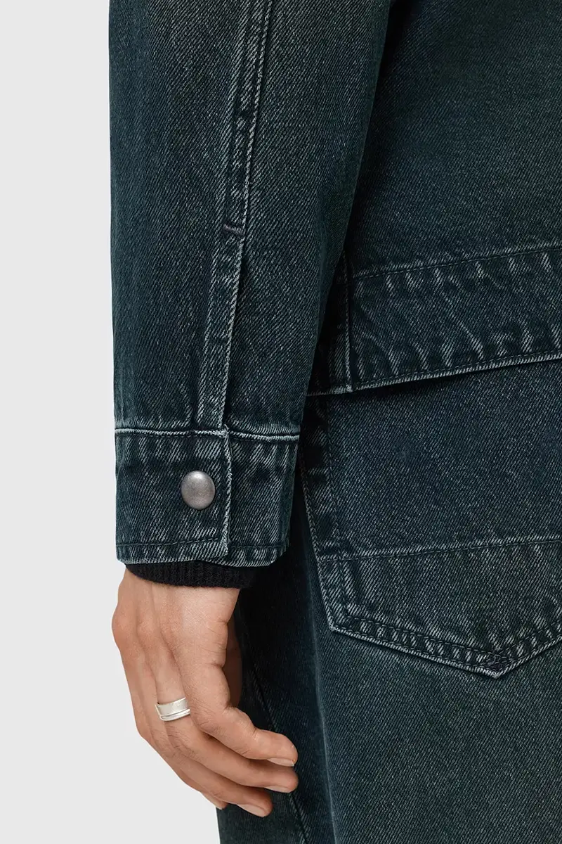 giacca di jeans CASTLEFORD colore blu navy M029OD miniatura 4