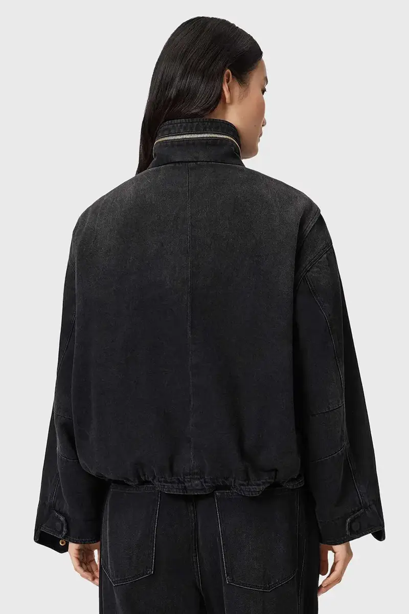 giacca di jeans CLAY colore nero W118OD miniatura 3