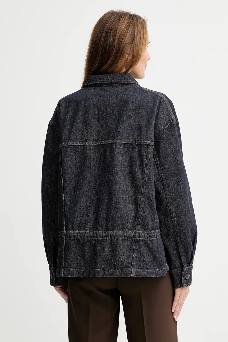 giacca di jeans in cotone DENBY colore blu navy W100PD miniatura 3