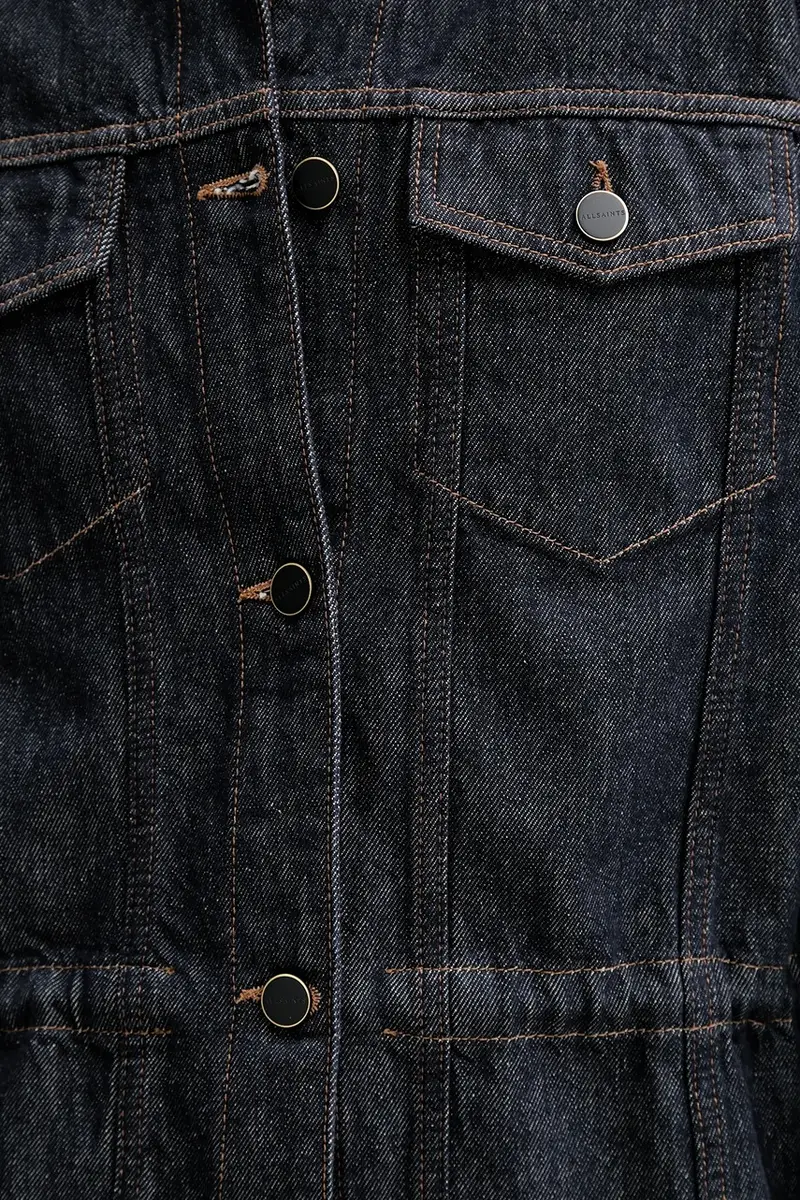 giacca di jeans in cotone DENBY colore blu navy W100PD miniatura 5